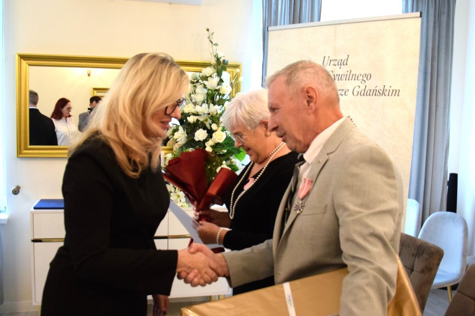 Nowy Dwór Gdański. Złote Gody państwa Krystyny i Stanisława Müller.