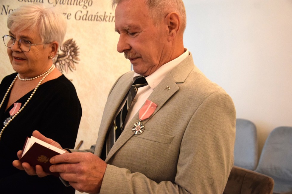 Nowy Dwór Gdański. Złote Gody państwa Krystyny i Stanisława Müller.