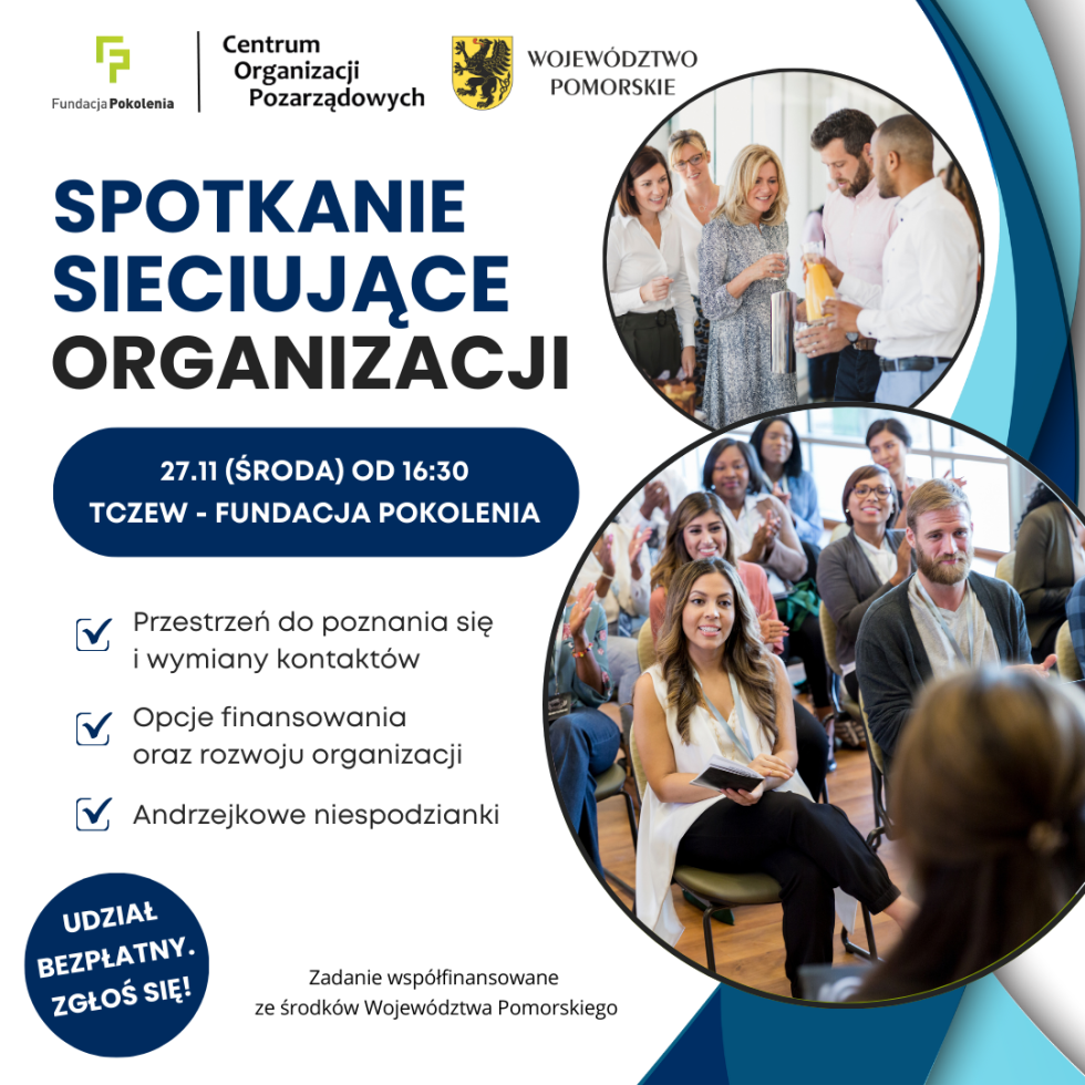 Malbork. Zaproszenie organizacji pozarządowych na spotkanie sieciujące.