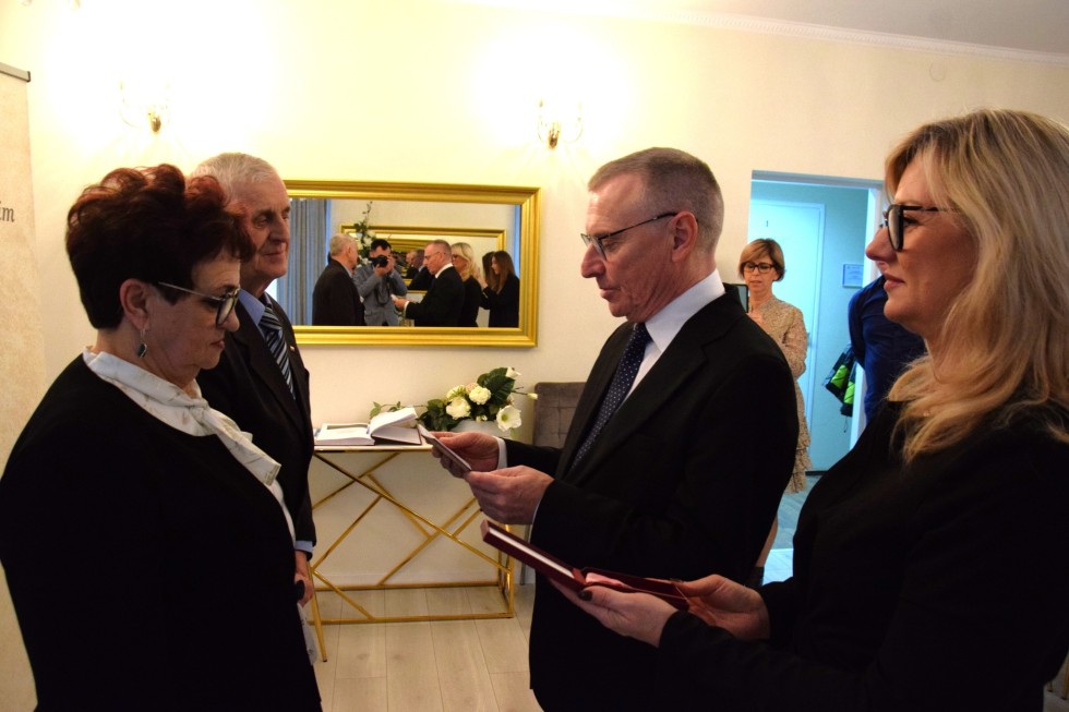 Nowy Dwór Gdański. Złote Gody państwa Teresy i Tadeusza Nowakowskich.