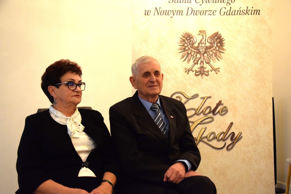 Nowy Dwór Gdański. Złote Gody państwa Teresy i Tadeusza Nowakowskich.