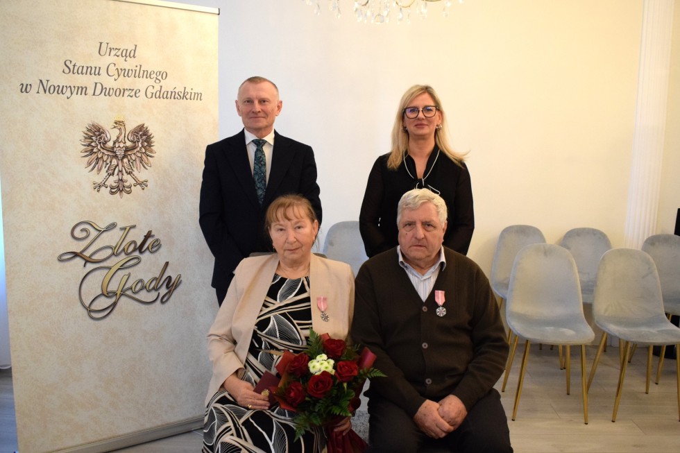Nowy Dwór Gdański. Jubileusz 50-lecia małżeństwa państwa Danuty i Adama Kubiak.
