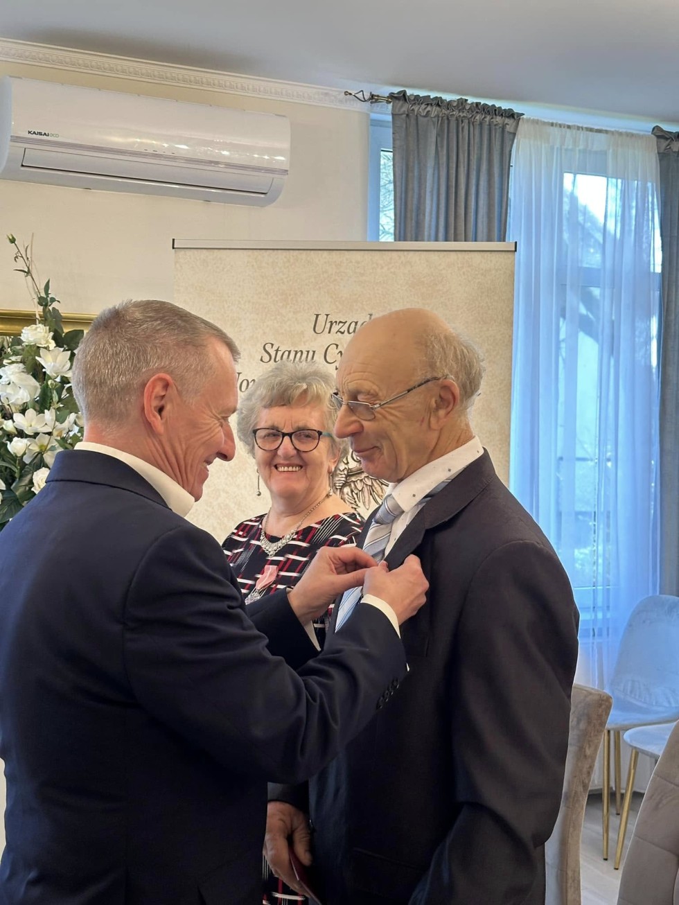 Nowy Dwór Gdański. Złote Gody państwa Jadwigi i Jerzego Jarosińskich.