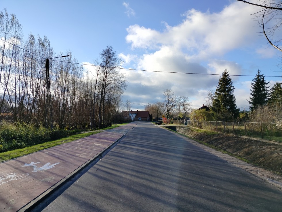 Powiat malborski. Końcowy odbiór przebudowy drogi w Ząbrowie.