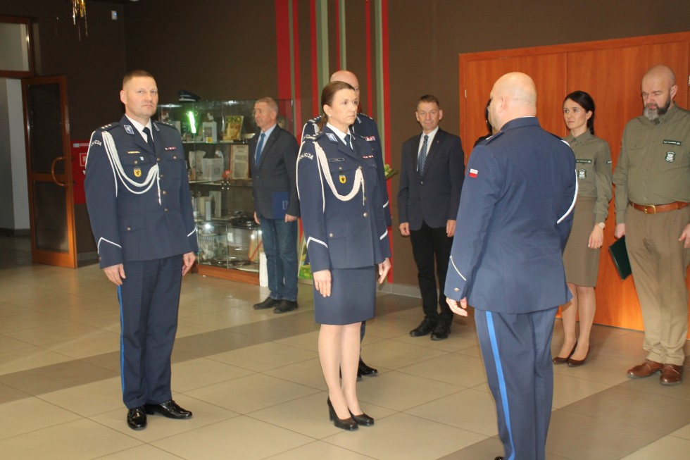 Zmiany kadrowe w sztumskiej policji - pożegnanie komendanta insp. Karola Dziemiańczyka.