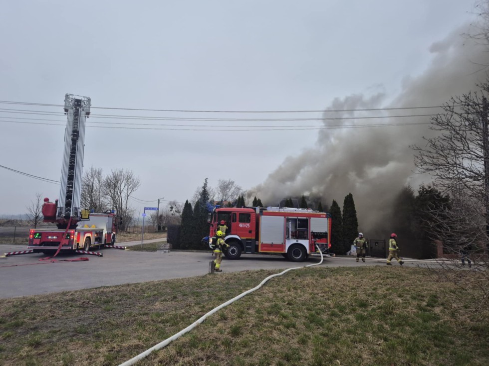 Pożar domu przy ulicy Wejhera w Malborku. 11 zastępów w akcji - zobacz wideo i zdjęcia