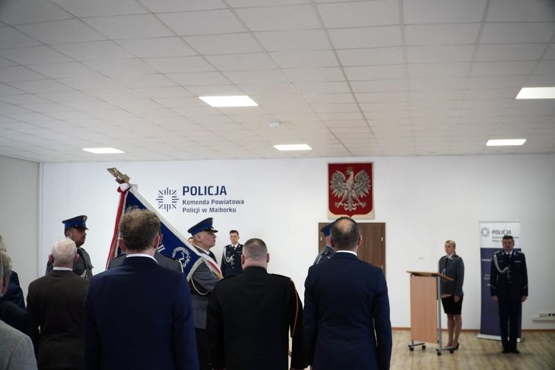 Insp. Marek Laskowski oficjalnie nowym komendantem malborskich policjantów.