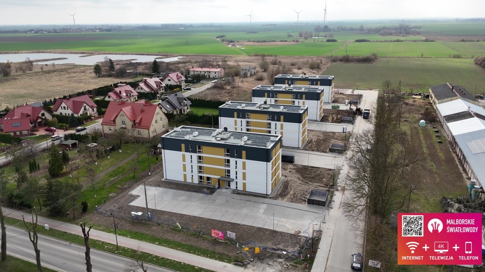 W czwartek Dzień Otwarty na budowie osiedla SIM w Nowym Stawie. Zobacz, jak wygląda budowa z lotu ptaka.