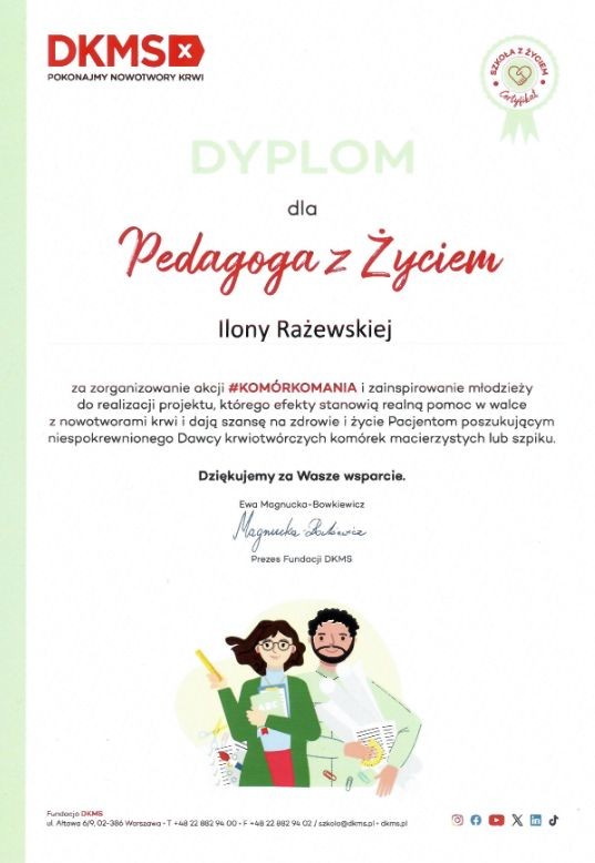 Technikum nr 3 w Malborku Szkołą z Życiem.