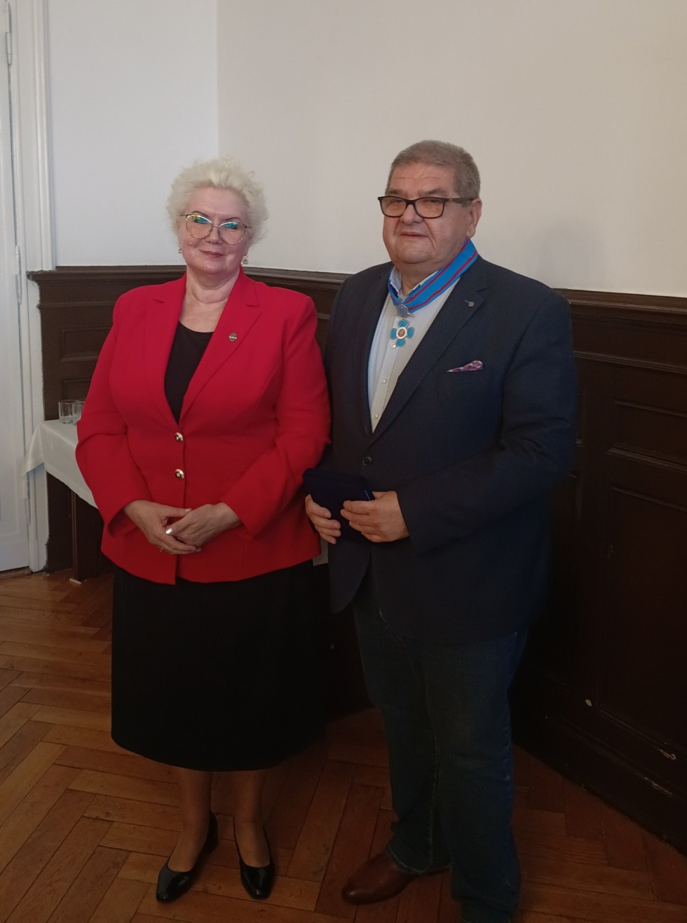 Starosta malborski Piotr Szwedowski nagrodzony Komandorią.