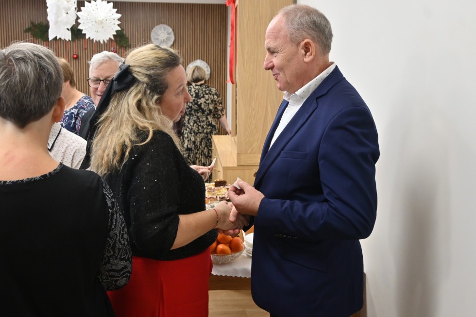 Wigilijne spotkanie w Warsztatach Terapii Zajęciowej w Jantarze.