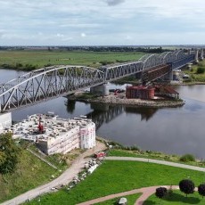 Most Tczewski – odbudowa znów trwa! Fotorelajca z drona - wrzesień…