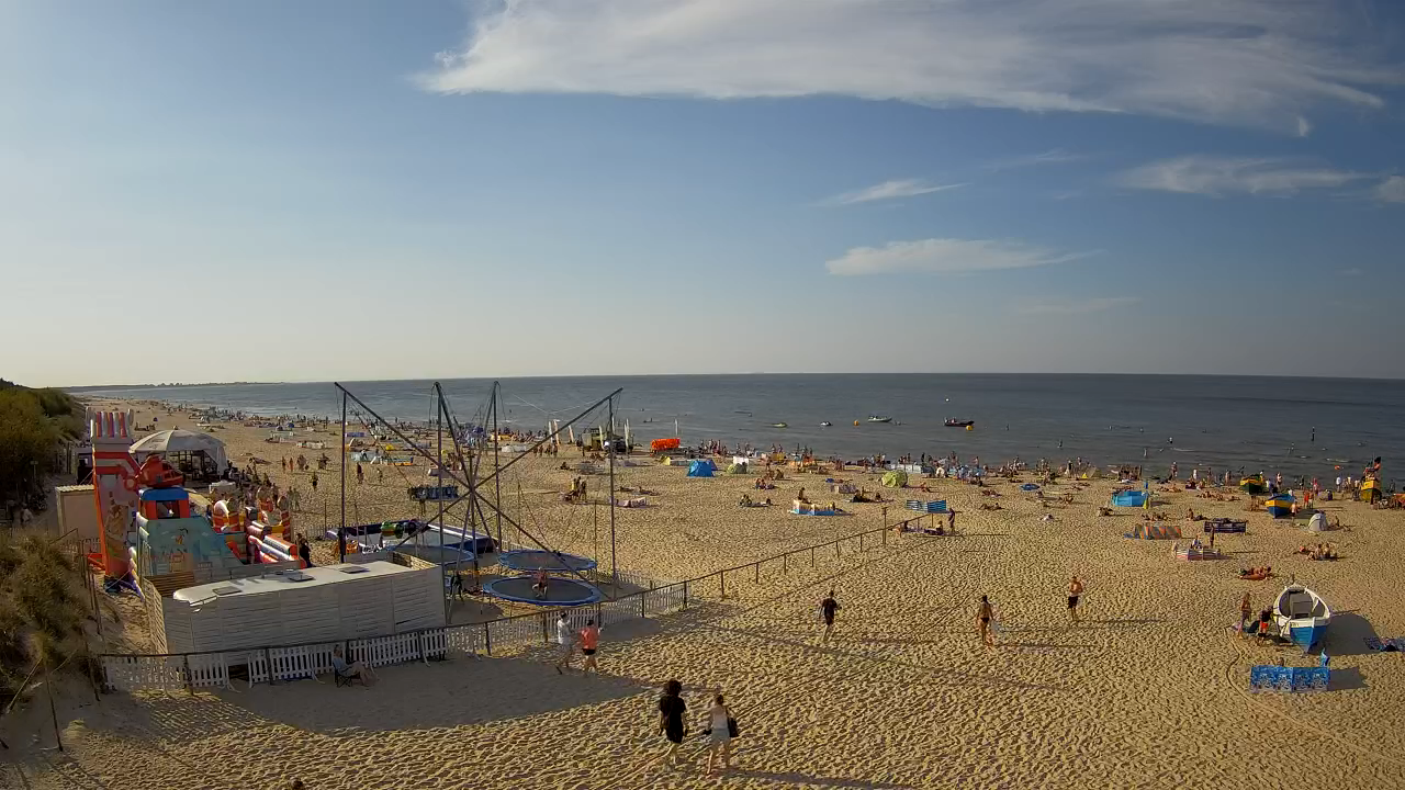 Jantar Plaża wejście nr 79A - 80 kamera on line. Port Rybacki. Aktualna&#8230;