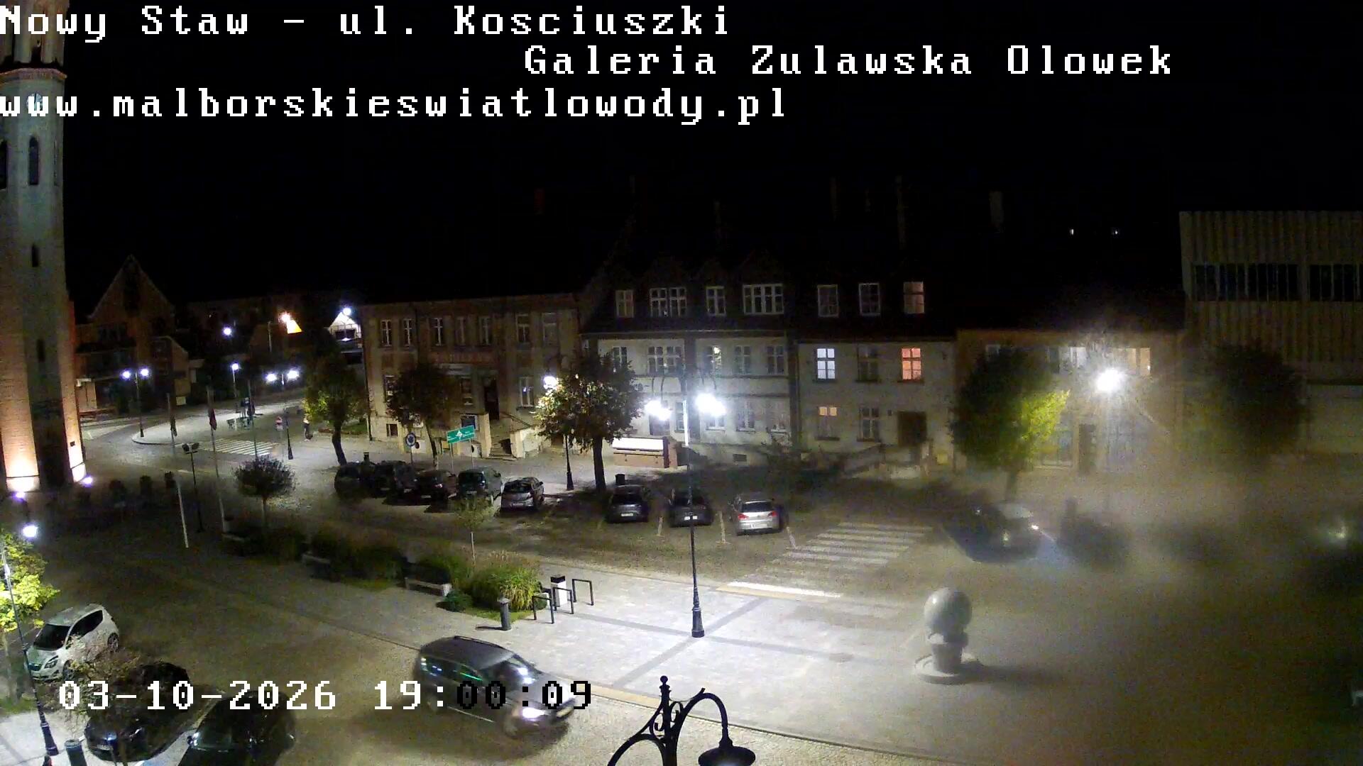 Podgląd: Nowy Staw - Galeria Żuławska Ołówek - ul. Kościuszki. Kamery w Nowym Stawie