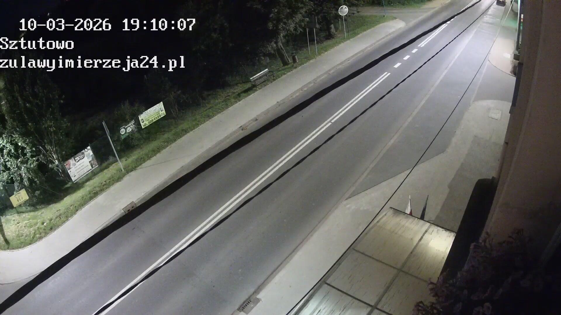 Podgląd: Urząd Gminy Sztutowo, ul. Gdańska 55 - Widok na żywo. Droga Wojewódzka 501