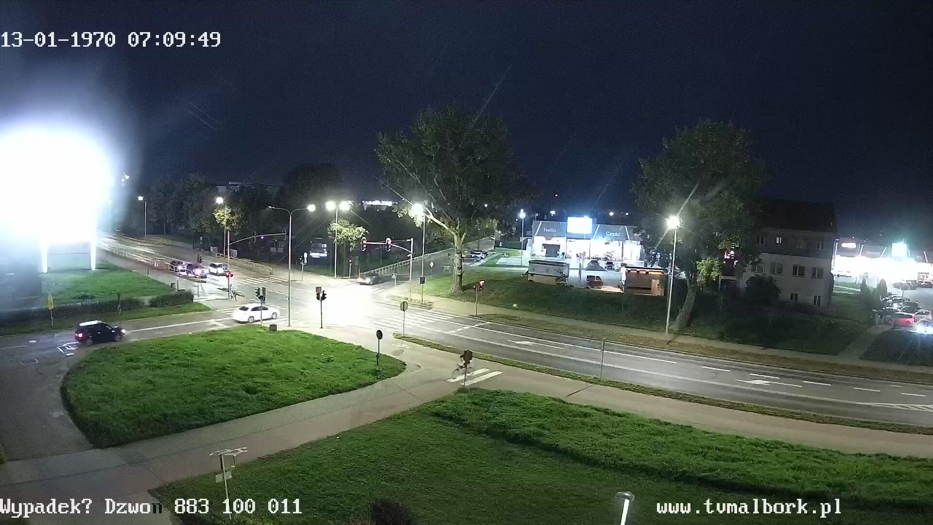 Podgląd: Generała de Gaulle`a Malbork. Skrzyżowanie z Wybickiego i Chodkiewicza - wypadek? Dzwoń do Telewizji Malbork -  883 100 011 - Droga Wojewódzka 515